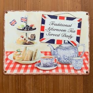 ⭐️British/ English Afternoon Tea Metal Sign⭐️